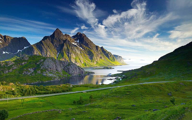 Mountain valley landscape behind the privacy policy heading